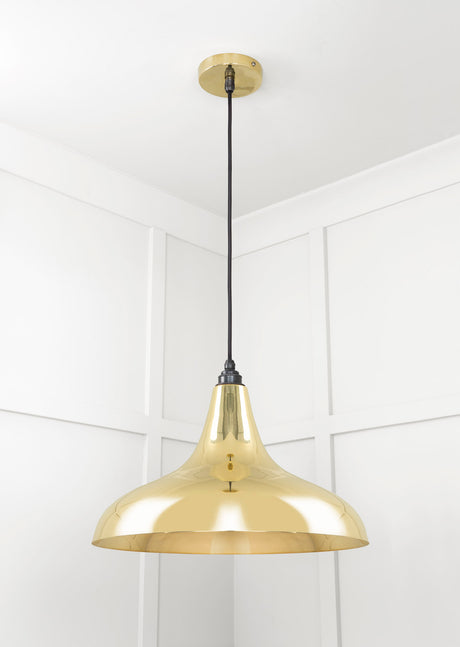From The Anvil - Smooth Brass Frankley Pendant | Sku. 49722 | Trade Door Handles.