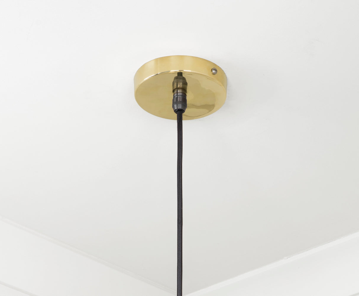 From The Anvil - Smooth Brass Frankley Pendant | Sku. 49722 | Trade Door Handles.