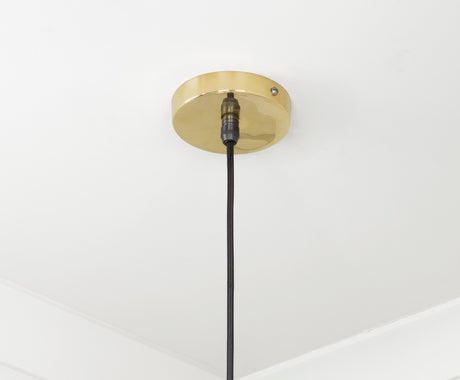 From The Anvil - Smooth Brass Frankley Pendant | Sku. 49722 | Trade Door Handles.