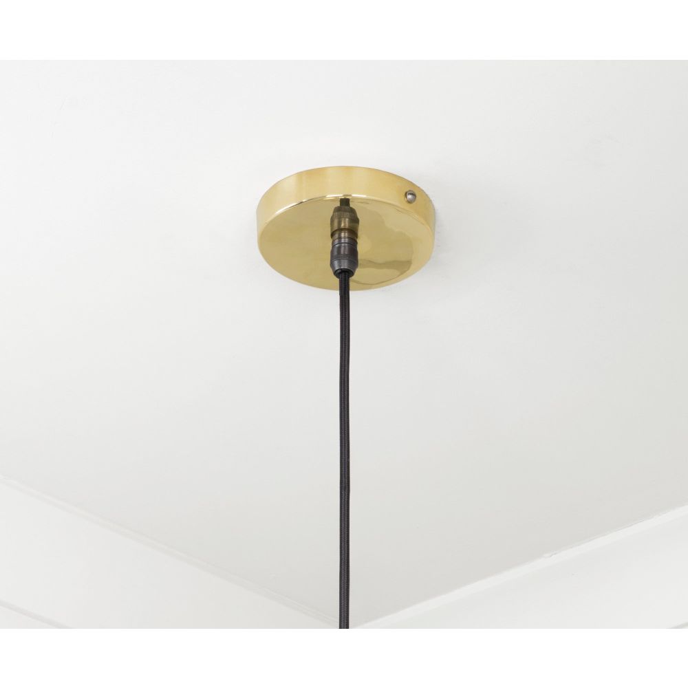 From The Anvil - Smooth Brass Frankley Pendant | Sku. 49722 | Trade Door Handles.