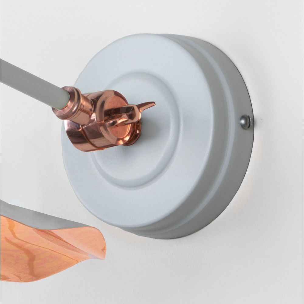 From The Anvil - Smooth Copper Flora Wall Light in Birch | Sku. 49723SBI | Trade Door Handles.