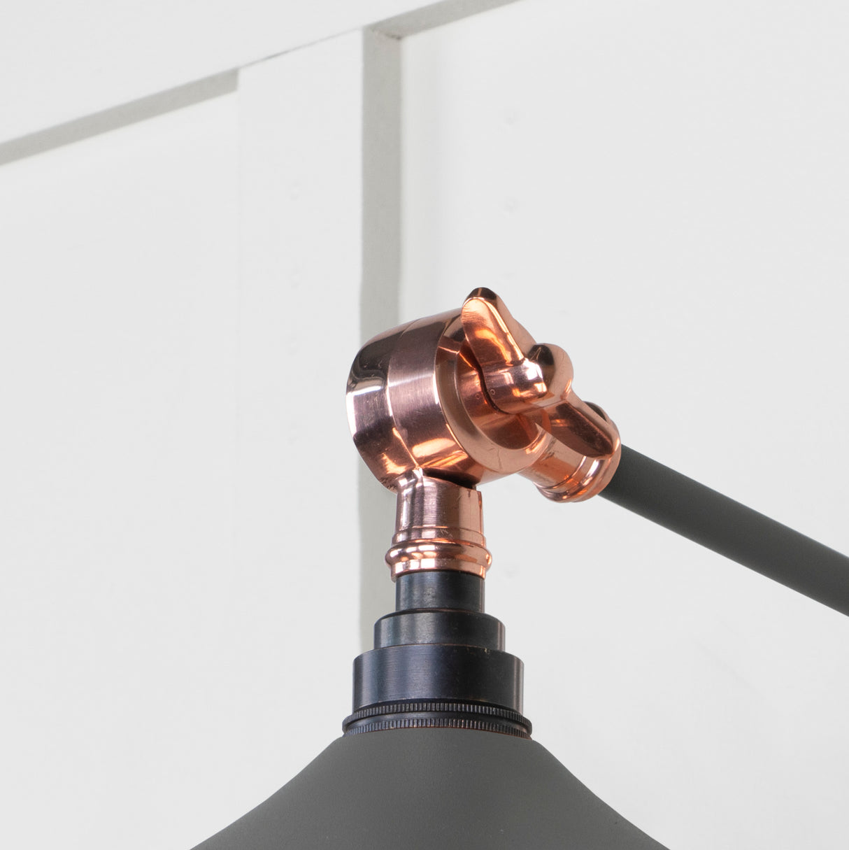 From The Anvil - Smooth Copper Flora Wall Light in Bluff | Sku. 49723SBL | Trade Door Handles.