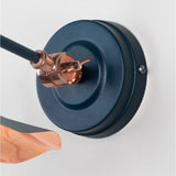 From The Anvil - Smooth Copper Flora Wall Light in Dusk | Sku. 49723SDU | Trade Door Handles.