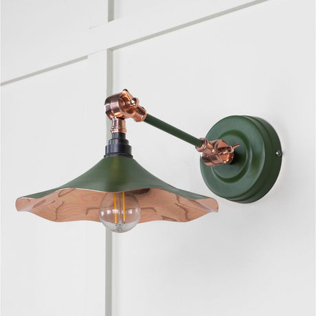 From The Anvil - Smooth Copper Flora Wall Light in Heath | Sku. 49723SH | Trade Door Handles.