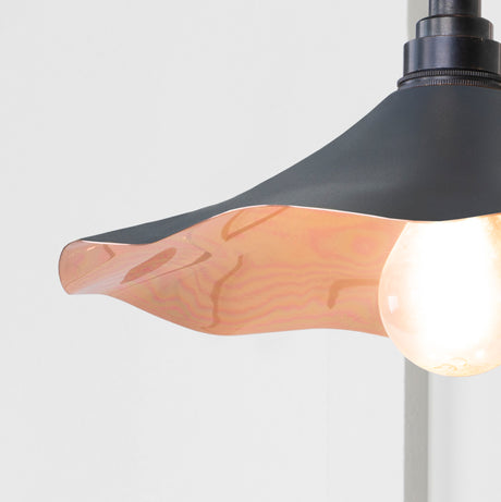 From The Anvil - Smooth Copper Flora Wall Light in Slate | Sku. 49723SSL | Trade Door Handles.