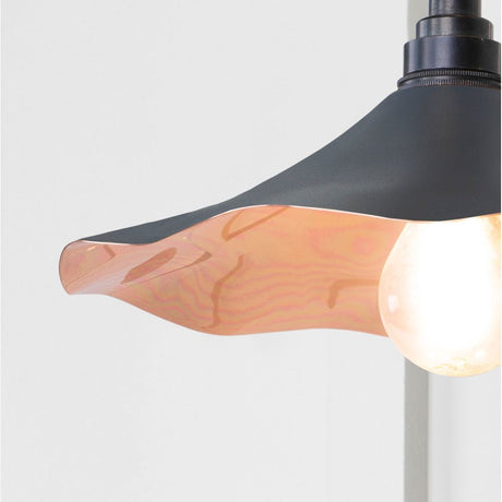 From The Anvil - Smooth Copper Flora Wall Light in Slate | Sku. 49723SSL | Trade Door Handles.