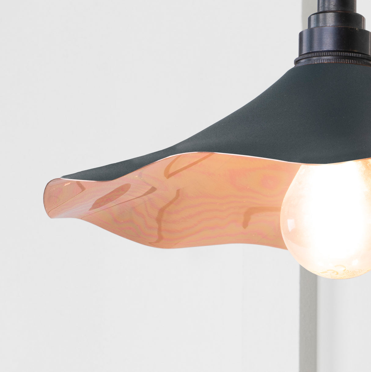 From The Anvil - Smooth Copper Flora Wall Light in Soot | Sku. 49723SSO | Trade Door Handles.