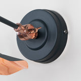 From The Anvil - Smooth Copper Flora Wall Light in Soot | Sku. 49723SSO | Trade Door Handles.