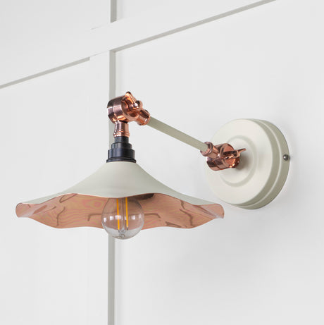 From The Anvil - Smooth Copper Flora Wall Light in Teasel | Sku. 49723STE | Trade Door Handles.