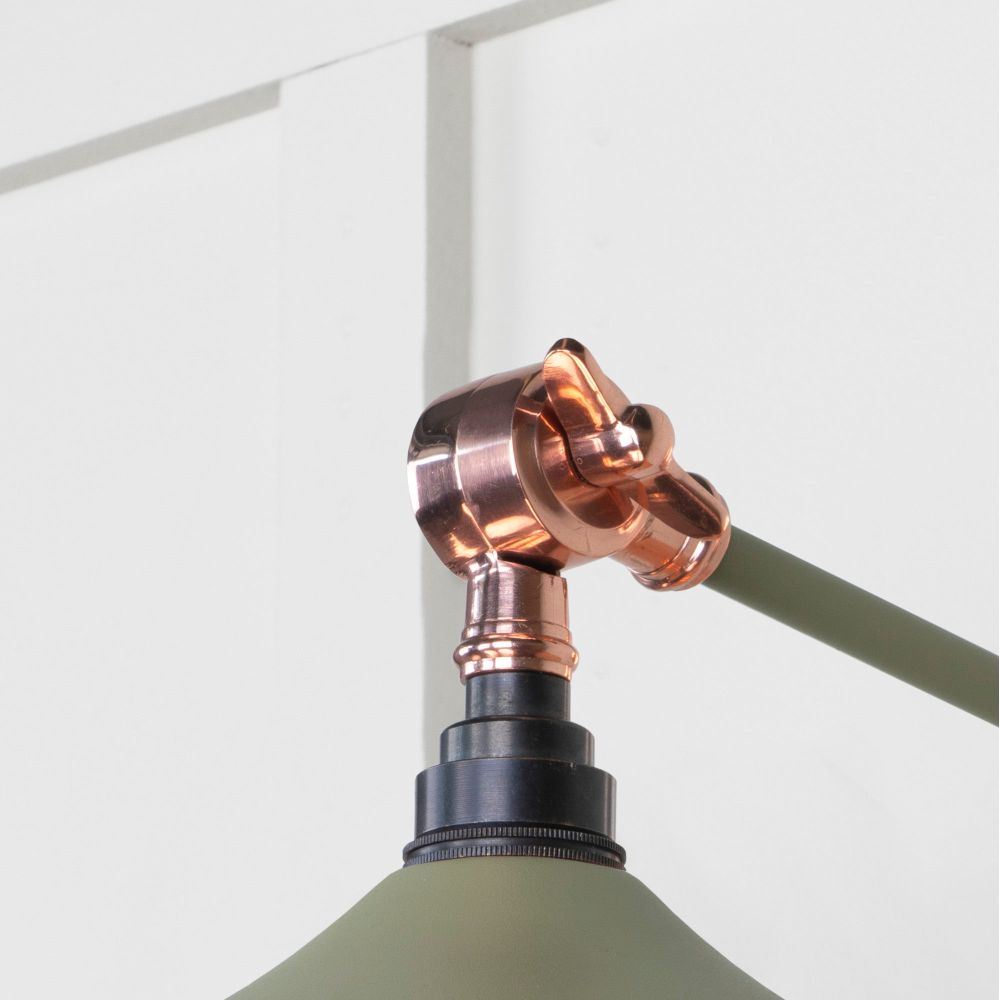 From The Anvil - Smooth Copper Flora Wall Light in Tump | Sku. 49723STU | Trade Door Handles.