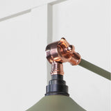 From The Anvil - Smooth Copper Flora Wall Light in Tump | Sku. 49723STU | Trade Door Handles.