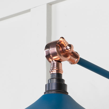 From The Anvil - Smooth Copper Flora Wall Light in Upstream | Sku. 49723SU | Trade Door Handles.