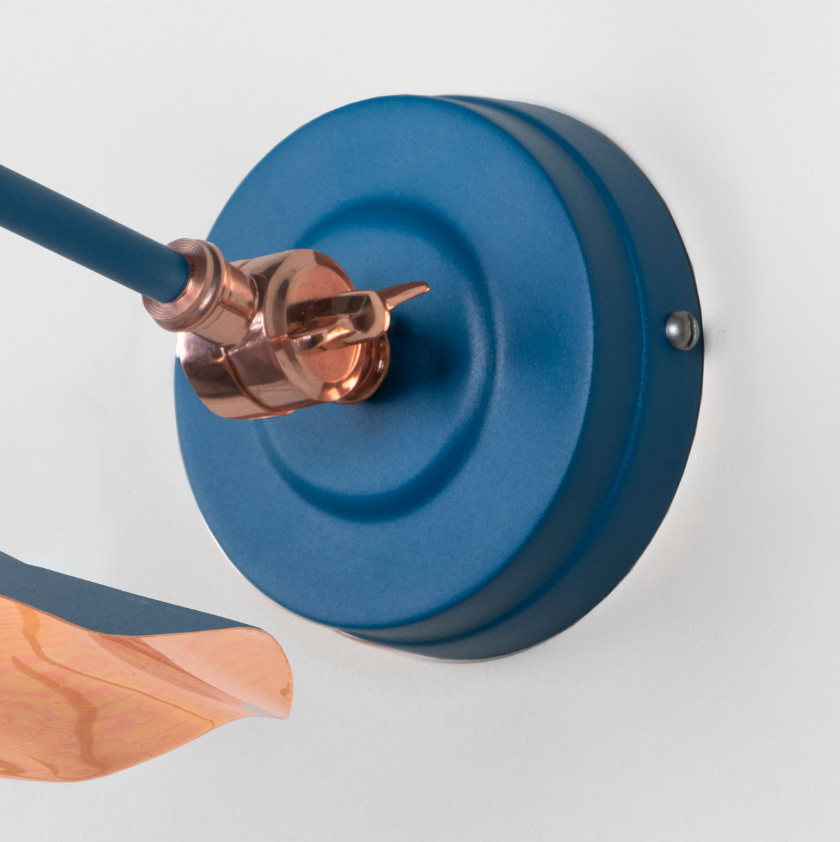 From The Anvil - Smooth Copper Flora Wall Light in Upstream | Sku. 49723SU | Trade Door Handles.