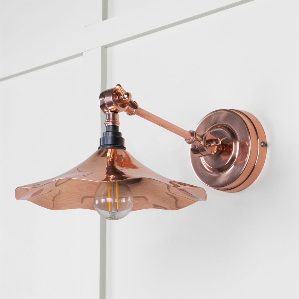 From The Anvil - Smooth Copper Flora Wall Light | Sku. 49723 | Trade Door Handles.
