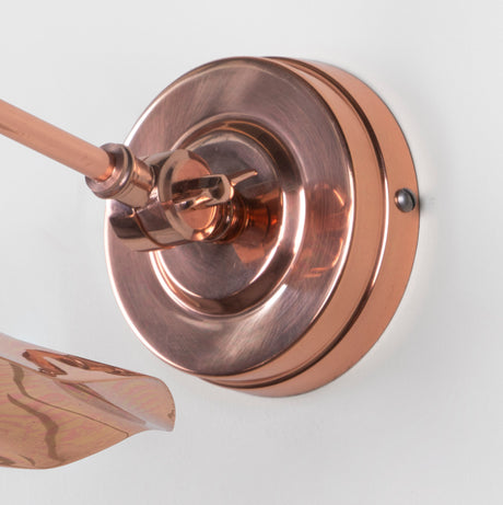 From The Anvil - Smooth Copper Flora Wall Light | Sku. 49723 | Trade Door Handles.