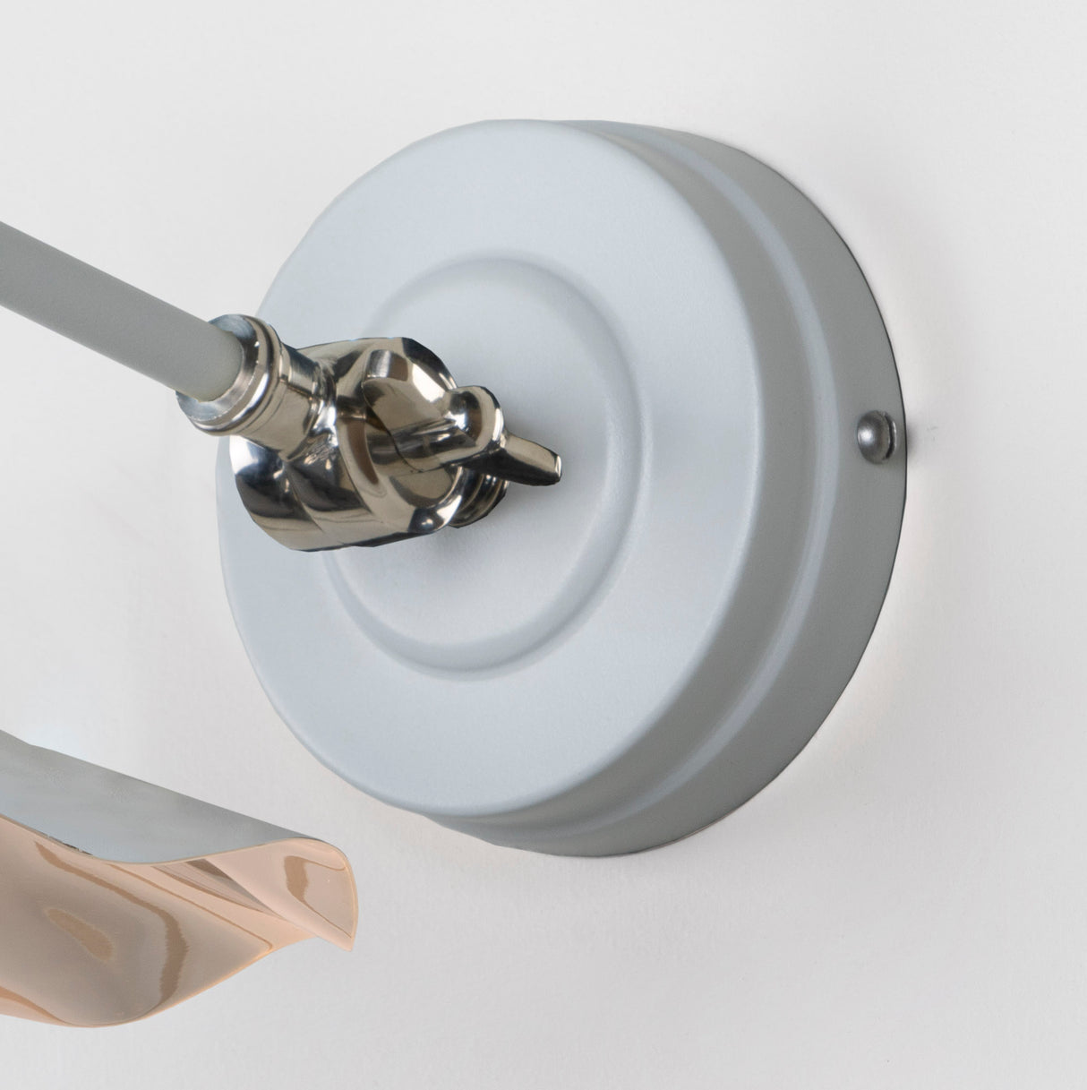 From The Anvil - Smooth Nickel Flora Wall Light in Birch | Sku. 49724SBI | Trade Door Handles.