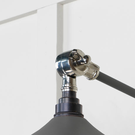 From The Anvil - Smooth Nickel Flora Wall Light in Bluff | Sku. 49724SBL | Trade Door Handles.