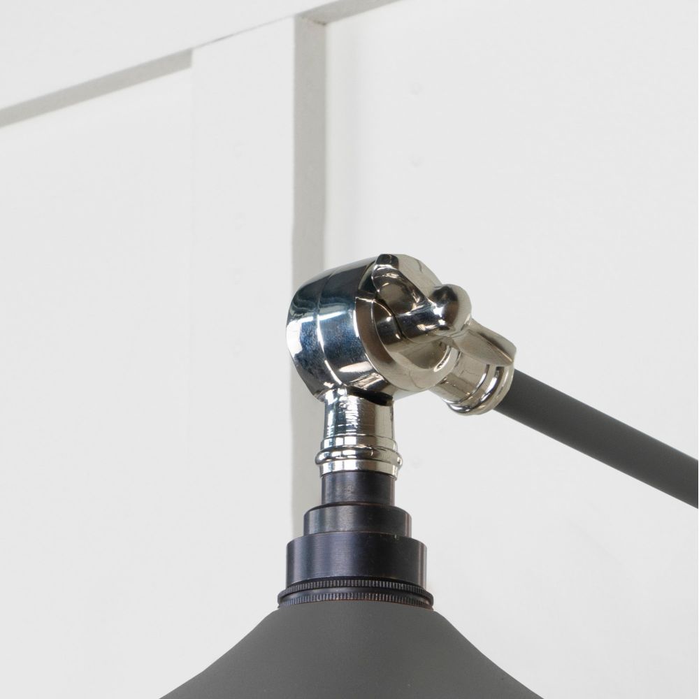 From The Anvil - Smooth Nickel Flora Wall Light in Bluff | Sku. 49724SBL | Trade Door Handles.