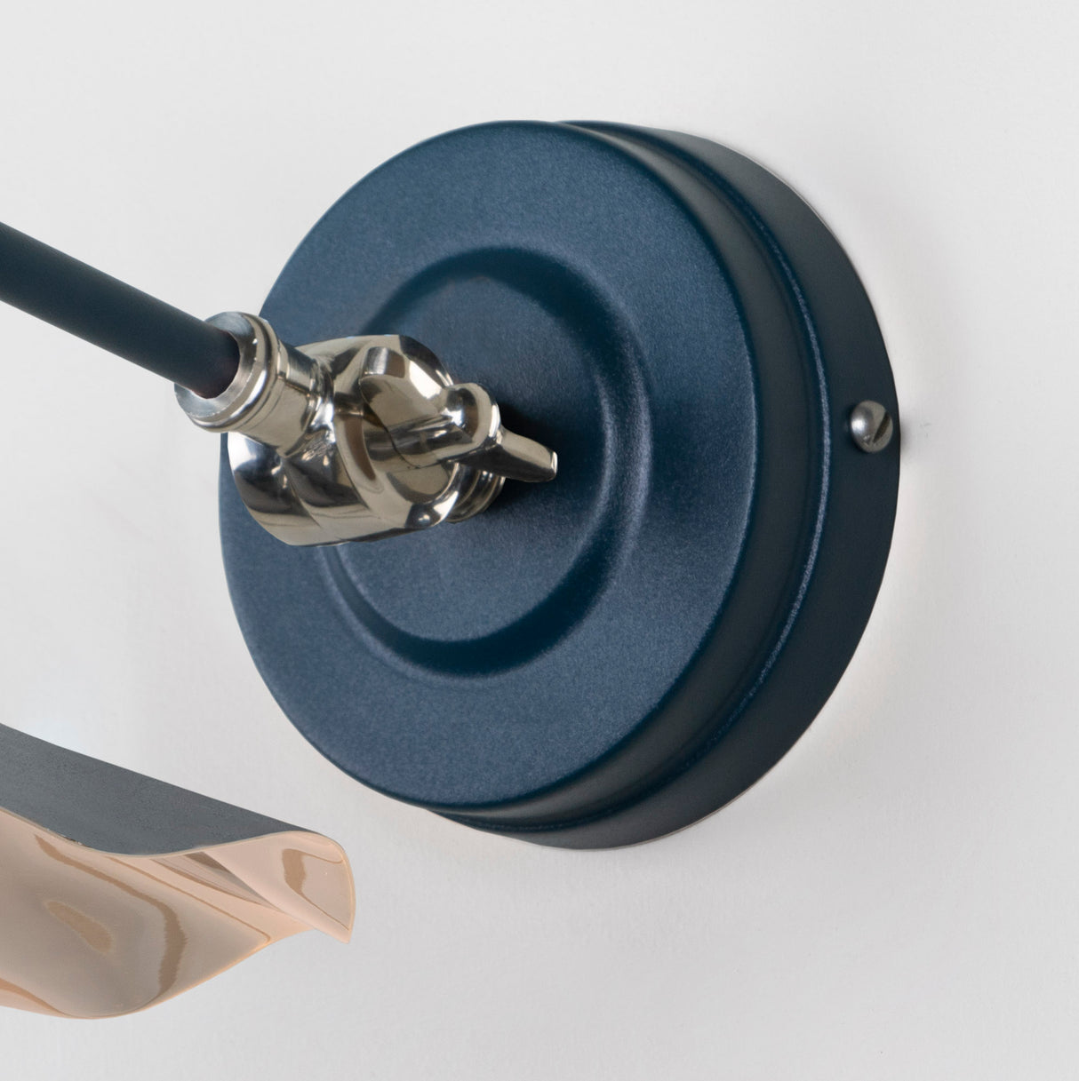 From The Anvil - Smooth Nickel Flora Wall Light in Dusk | Sku. 49724SDU | Trade Door Handles.