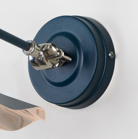 From The Anvil - Smooth Nickel Flora Wall Light in Dusk | Sku. 49724SDU | Trade Door Handles.