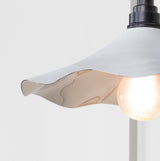 From The Anvil - Smooth Nickel Flora Wall Light in Flock | Sku. 49724SF | Trade Door Handles.