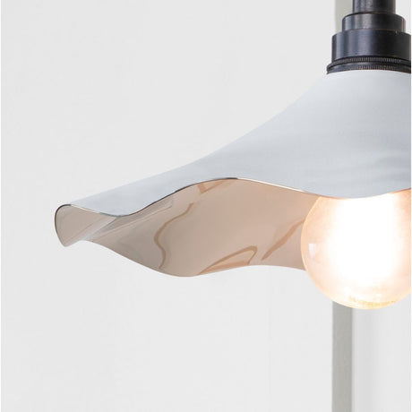 From The Anvil - Smooth Nickel Flora Wall Light in Flock | Sku. 49724SF | Trade Door Handles.