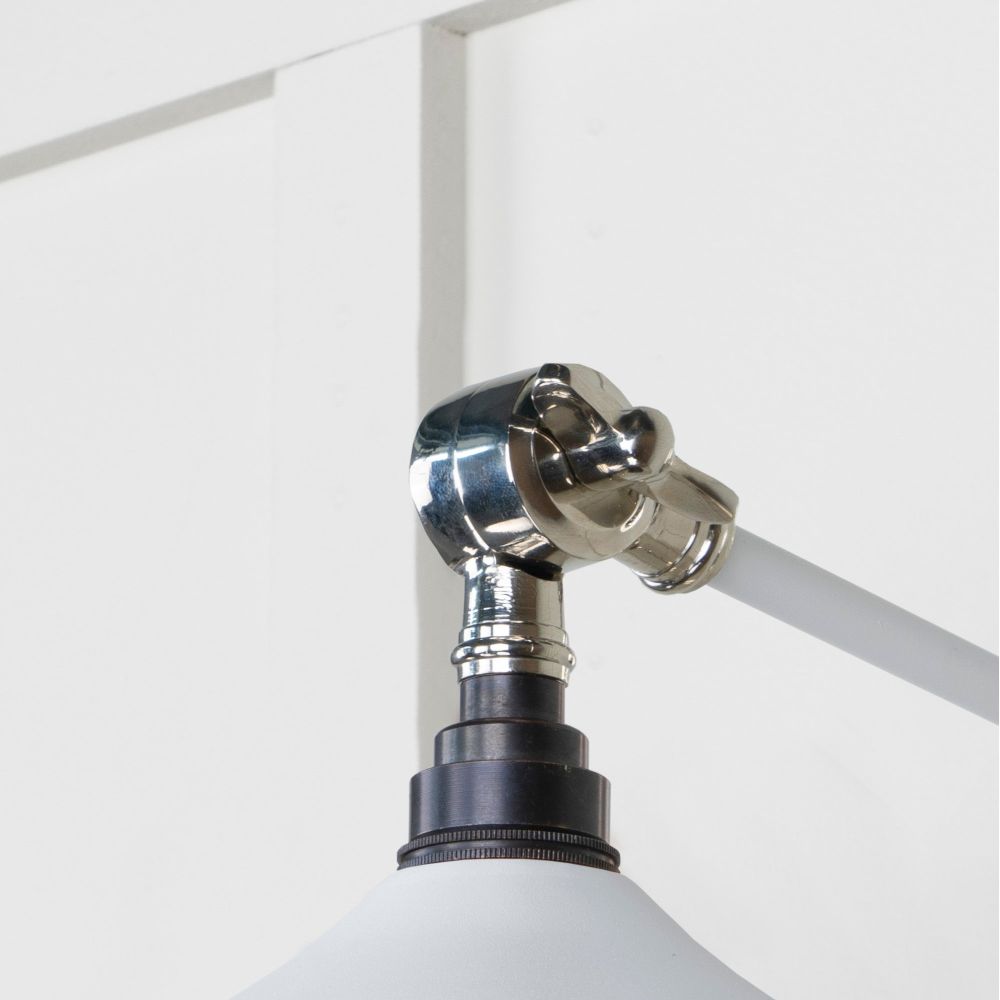From The Anvil - Smooth Nickel Flora Wall Light in Flock | Sku. 49724SF | Trade Door Handles.