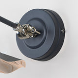 From The Anvil - Smooth Nickel Flora Wall Light in Slate | Sku. 49724SSL | Trade Door Handles.