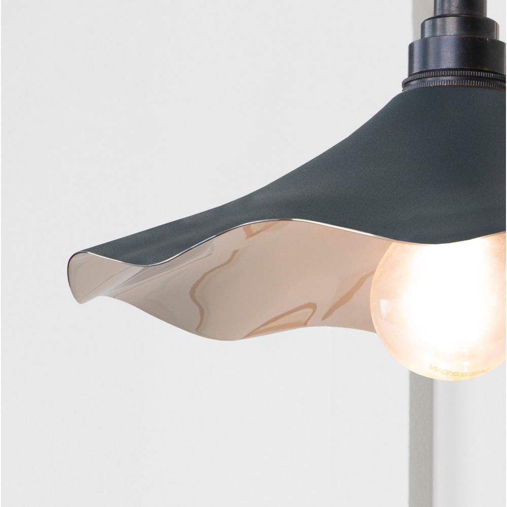 From The Anvil - Smooth Nickel Flora Wall Light in Soot | Sku. 49724SSO | Trade Door Handles.