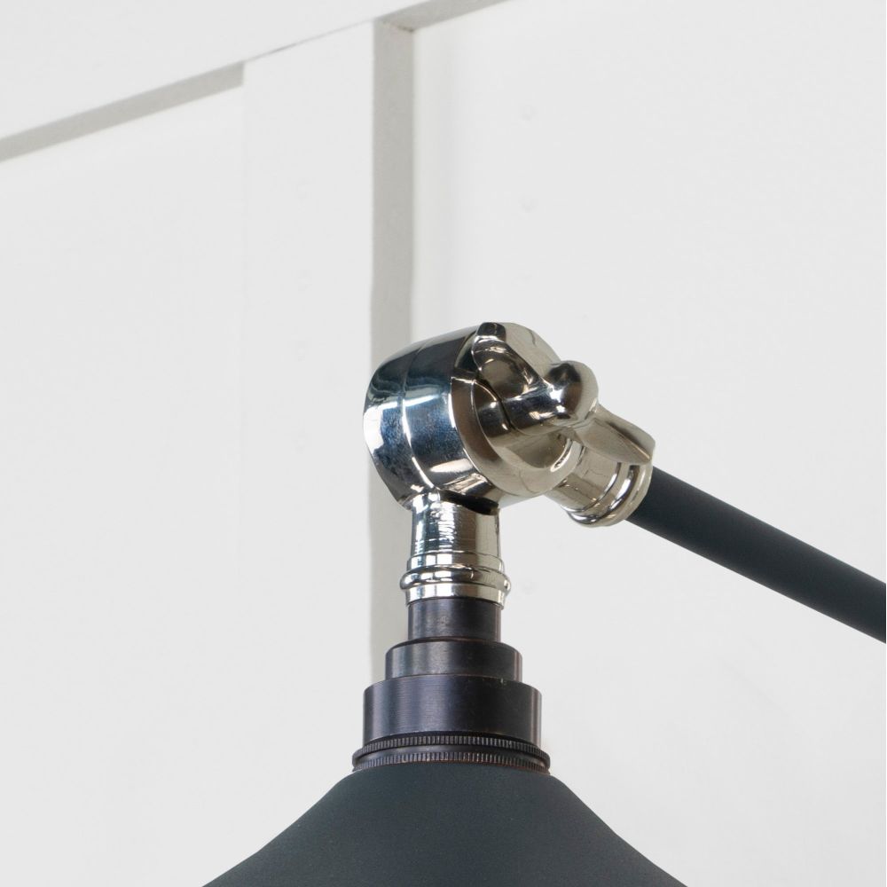 From The Anvil - Smooth Nickel Flora Wall Light in Soot | Sku. 49724SSO | Trade Door Handles.