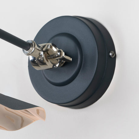 From The Anvil - Smooth Nickel Flora Wall Light in Soot | Sku. 49724SSO | Trade Door Handles.