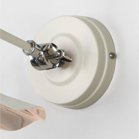 From The Anvil - Smooth Nickel Flora Wall Light in Teasel | Sku. 49724STE | Trade Door Handles.