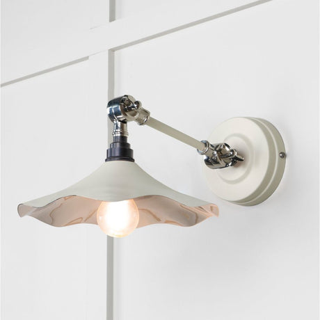 From The Anvil - Smooth Nickel Flora Wall Light in Teasel | Sku. 49724STE | Trade Door Handles.