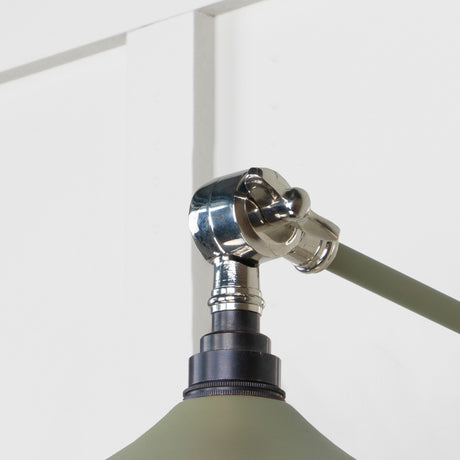 From The Anvil - Smooth Nickel Flora Wall Light in Tump | Sku. 49724STU | Trade Door Handles.