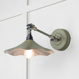 From The Anvil - Smooth Nickel Flora Wall Light in Tump | Sku. 49724STU | Trade Door Handles.
