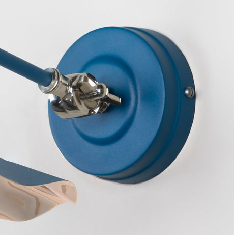 From The Anvil - Smooth Nickel Flora Wall Light in Upstream | Sku. 49724SU | Trade Door Handles.