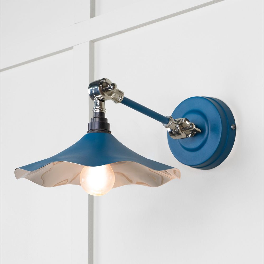 From The Anvil - Smooth Nickel Flora Wall Light in Upstream | Sku. 49724SU | Trade Door Handles.