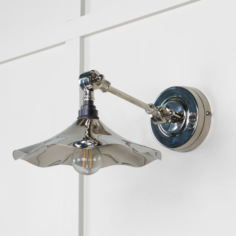 From The Anvil - Smooth Nickel Flora Wall Light | Sku. 49724 | Trade Door Handles.