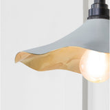 From The Anvil - Smooth Brass Flora Wall Light in Birch | Sku. 49725SBI | Trade Door Handles.