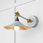 From The Anvil - Smooth Brass Flora Wall Light in Birch | Sku. 49725SBI | Trade Door Handles.