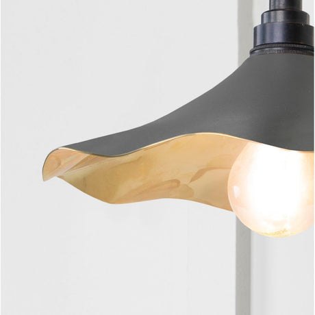 From The Anvil - Smooth Brass Flora Wall Light in Bluff | Sku. 49725SBL | Trade Door Handles.