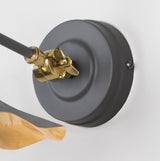 From The Anvil - Smooth Brass Flora Wall Light in Bluff | Sku. 49725SBL | Trade Door Handles.