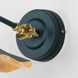 From The Anvil - Smooth Brass Flora Wall Light in Dingle | Sku. 49725SDI | Trade Door Handles.