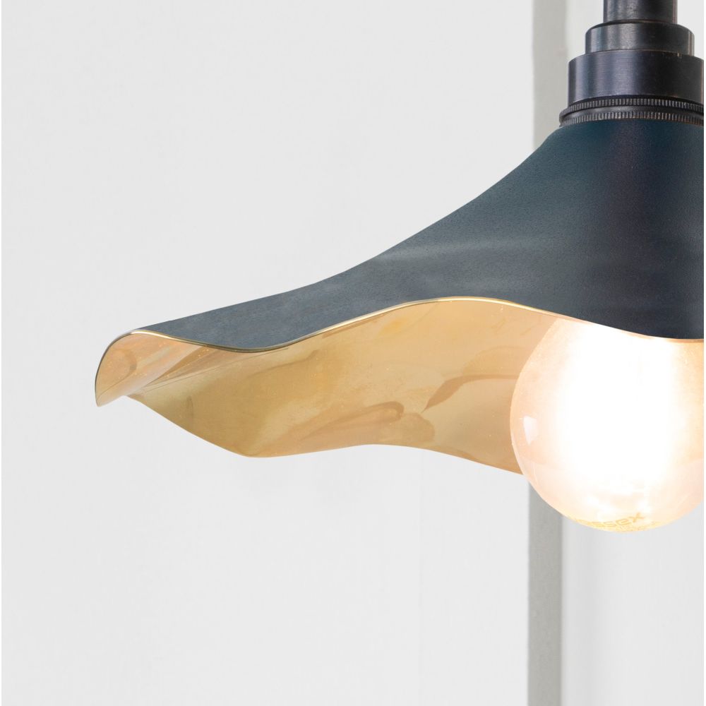 From The Anvil - Smooth Brass Flora Wall Light in Dusk | Sku. 49725SDU | Trade Door Handles.