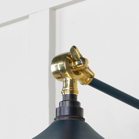 From The Anvil - Smooth Brass Flora Wall Light in Dusk | Sku. 49725SDU | Trade Door Handles.