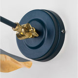 From The Anvil - Smooth Brass Flora Wall Light in Dusk | Sku. 49725SDU | Trade Door Handles.