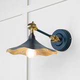 From The Anvil - Smooth Brass Flora Wall Light in Dusk | Sku. 49725SDU | Trade Door Handles.