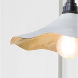 From The Anvil - Smooth Brass Flora Wall Light in Flock | Sku. 49725SF | Trade Door Handles.