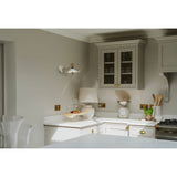 From The Anvil - Smooth Brass Flora Wall Light in Flock | Sku. 49725SF | Trade Door Handles.