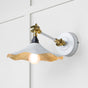 From The Anvil - Smooth Brass Flora Wall Light in Flock | Sku. 49725SF | Trade Door Handles.